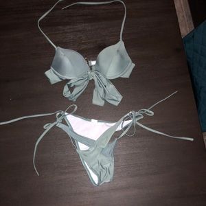 khaki green bikini